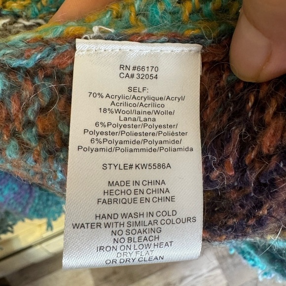 Anthropologie Greylin Natalia Fringed Cardigan M - Picture 9 of 9